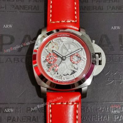 Replica Panerai Luminor GMT Lo Scienziato Watch 47mm Red Version